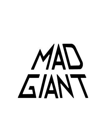 A logo of the brand Mad Giants, Smack a smile on.